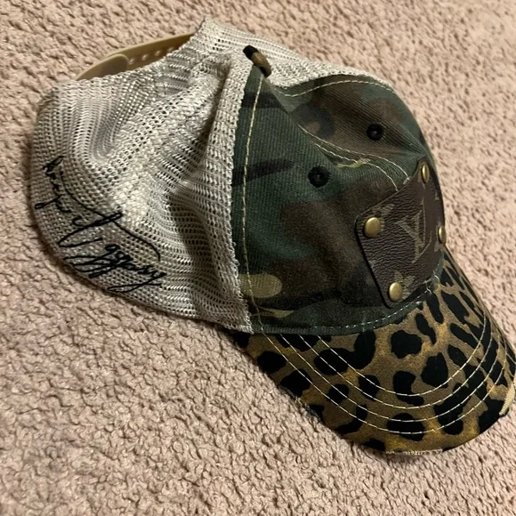 Camo and Leopard Print Women's Hat - Picture 2 of 4